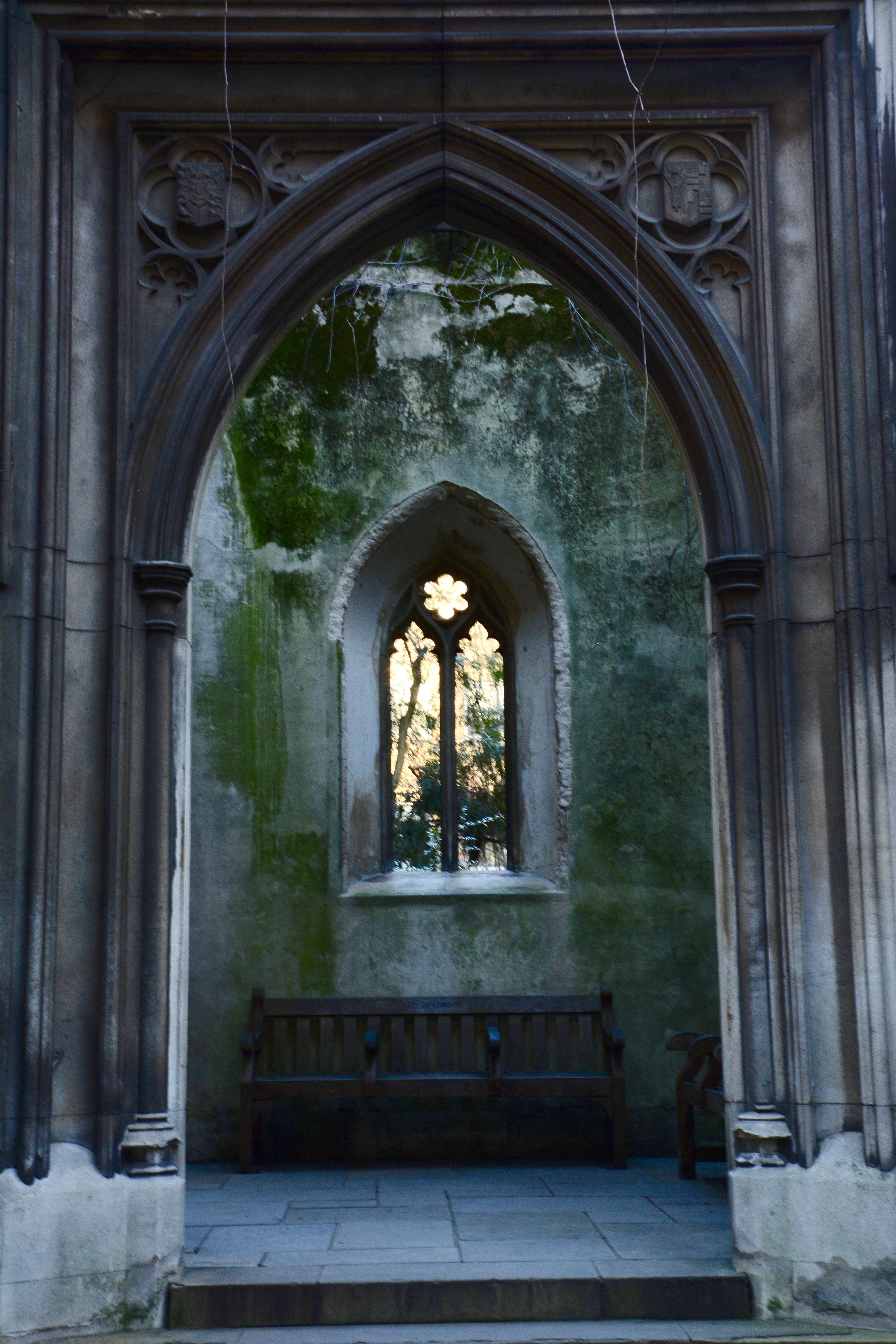 Ruined church in London