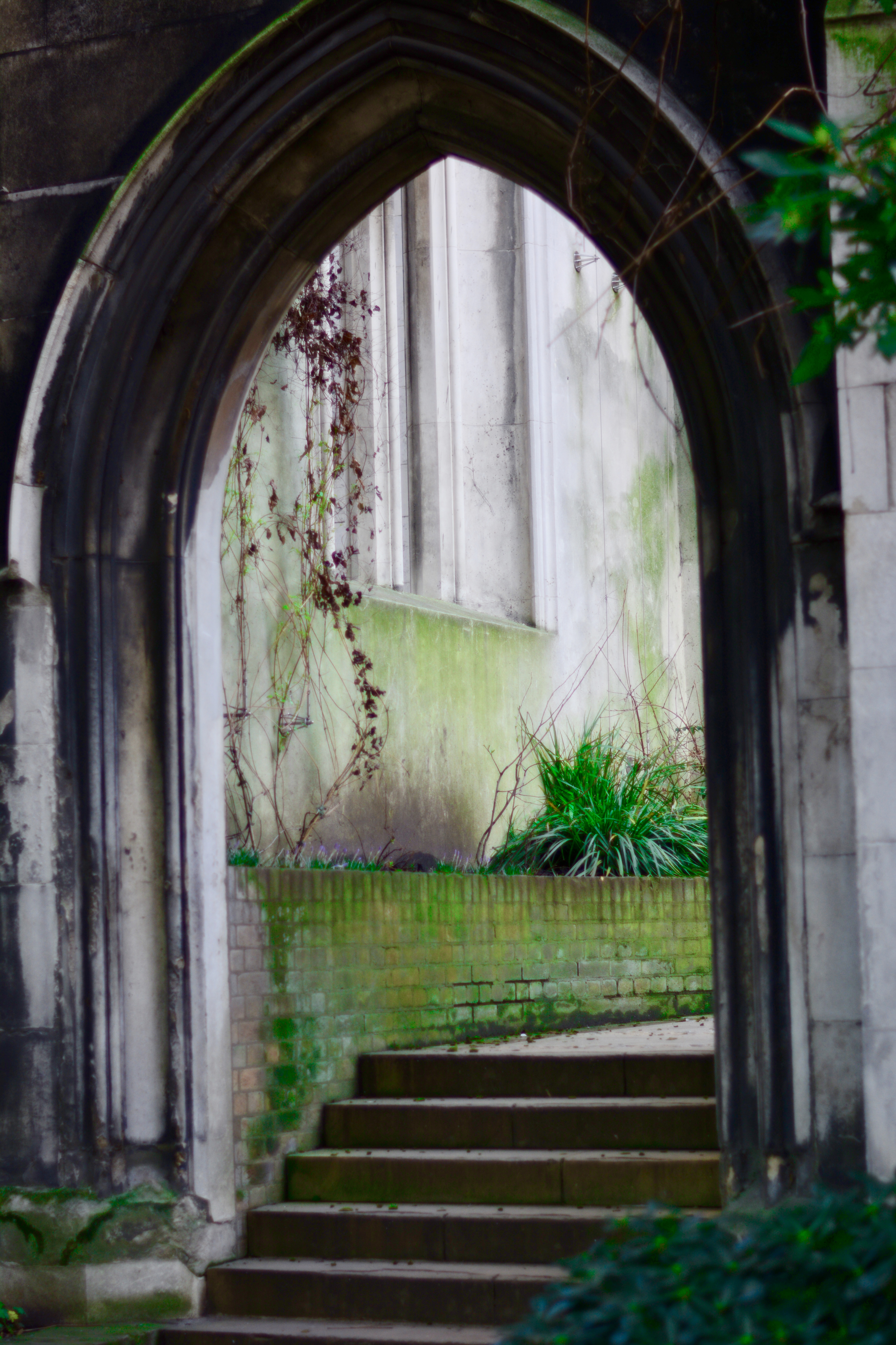 The ruins of St Dunstan-in-the-East, City of London